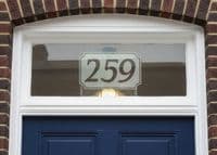 Etched House Numbers
