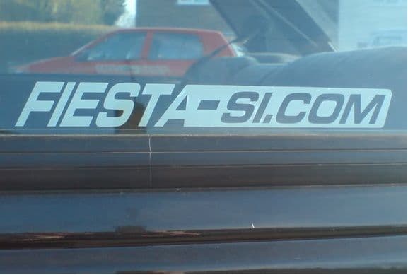 Fiesta-SI com pair of car graphics - fiesta si car club sticker x 2