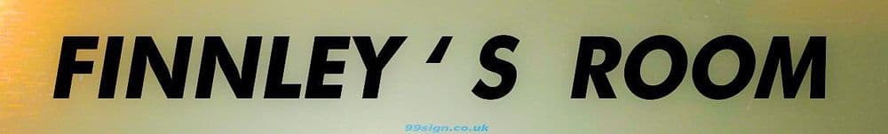 FINNLEY Personalised Gift Room Door Sign Nameplate for Bedroom Man Cave ...