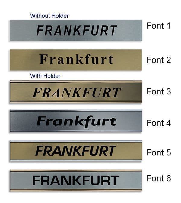 Frankfurt Clock Name Plate World Time Zone City Wall clocks Sign custom