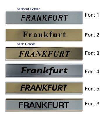 Frankfurt Clock Name Plate |World Time Zone City Wall clocks Sign custom Plaque