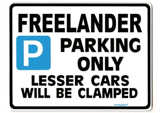 Freelander Large Metal Sign for LAND ROVER tdi gift