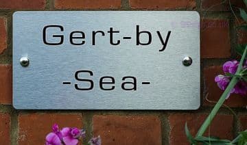 Gert-by-Sea- -Funny House Name Sign Plaque- Ideal housewarming gift