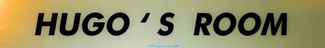 HUGOs Personalised Gift Room Door Sign Nameplate for | Bedroom | Man Cave |  Office