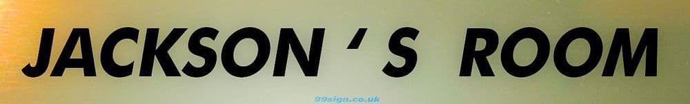 JACKSON Personalised Gift Room Door Sign Nameplate for Bedroom Man Cave ...