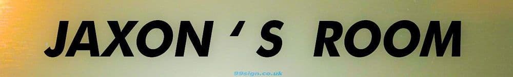 JAXON Personalised Gift Room Door Sign Nameplate for Bedroom Man Cave ...