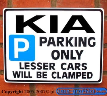 KIA Large ParkingSign-gift picanto sedona SPORTAGE rio