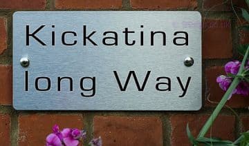 Kickatinalong -Funny House Name Sign Plaque- Ideal housewarming gift