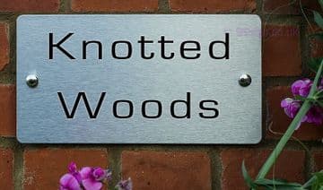 Knotted Woods -Funny House Name Sign Plaque- Ideal housewarming gift