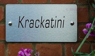 Krackatini -Funny House Name Sign Plaque- Ideal housewarming gift