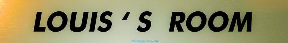 LOUIS Personalised Gift Room Door Sign Nameplate for Bedroom Man Cave ...