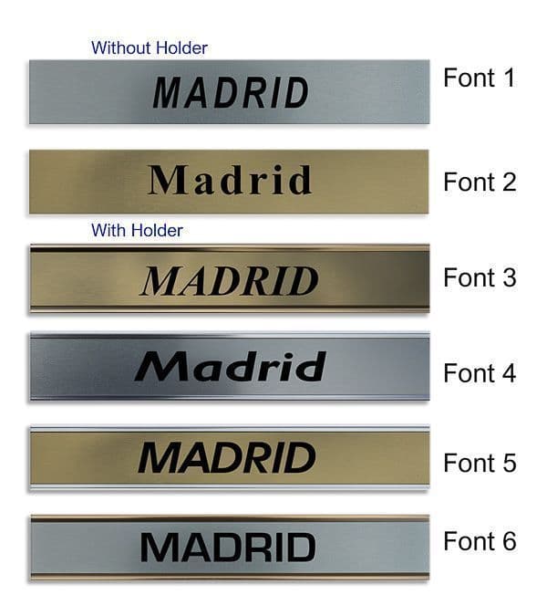 Madrid Clock Name Plate |World Time Zone City Wall clocks Sign custom Plaque