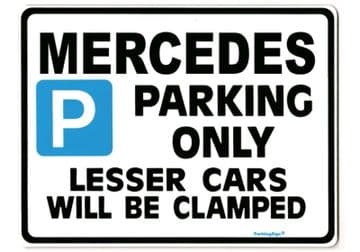 Mercedes Large metal Sign for a c s ml sl m class clk