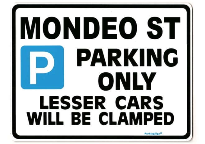 MONDEO ST Large metal ParkingSign for ford 24 v6 gift