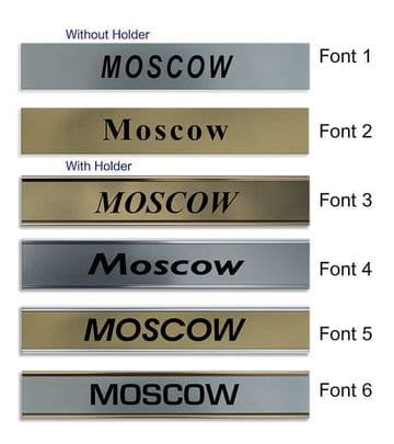 Moscow Clock Name Plate |World Time Zone City Wall clocks Sign custom Plaque