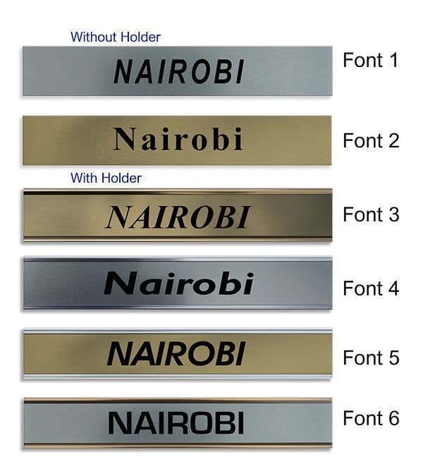 Nairobi Clock Name Plate World Time Zone City Wall clocks Sign custom
