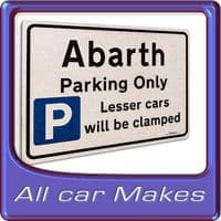 New Car Gifts any Car Make Parking Signs Brushed Metal