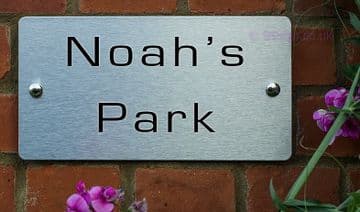 Noah-s Park -Funny House Name Sign Plaque- Ideal housewarming gift