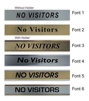 Not An Exit Door Nameplate | slide in or fixed room sign
