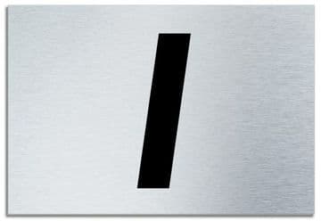 Number 1 Contemporary House Plaque | Brusher Aluminium modern door sign