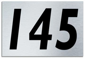 Number 145 Contemporary House Plaque | Brusher Aluminium modern door sign