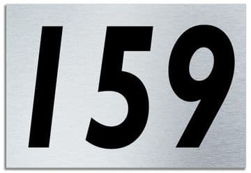 Number 159 Contemporary House Plaque | Brusher Aluminium modern door sign