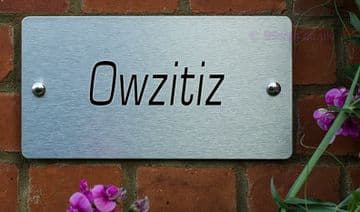 Owzitiz -Funny House Name Sign Plaque- Ideal housewarming gift