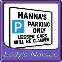 Persoalised Gift for Her Name| Parking Signs