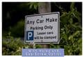 Personalised Parking Sign - Fun  Gift  for any car owner | Brushed Aluminium