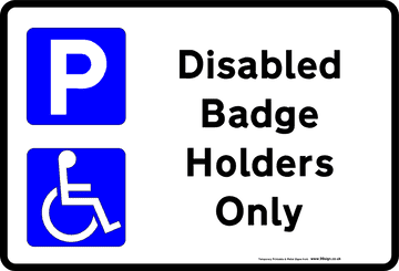 Disabled Parking Signs