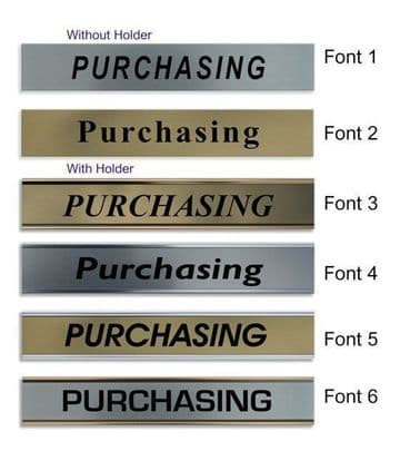 Purchasing Door Nameplate sign