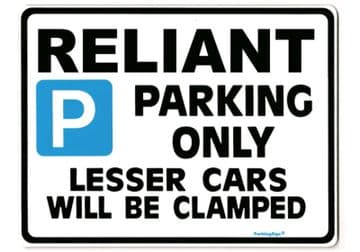 Reliant Large Metal Sign for scimtar gt gte ss1 robin