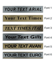 Bespoke Office Door Sign Room Name Brass Effect Plate