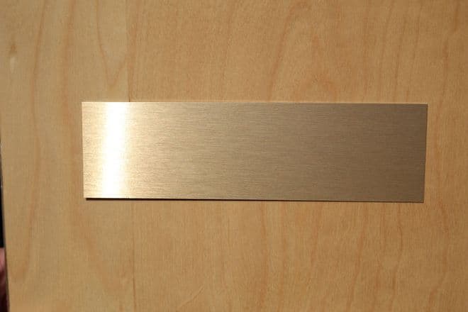 Bespoke Office Door Sign Room Name Brass Effect Plate