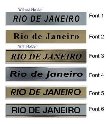Rio de Janeiro Clock Name Plate |World Time Zone City Wall clocks Sign custom Plaque