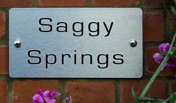 Saggy Springs -Funny House Name Sign Plaque- Ideal housewarming gift