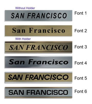 San Francisco Clock Name Plate |World Time Zone City Wall clocks Sign custom Plaque