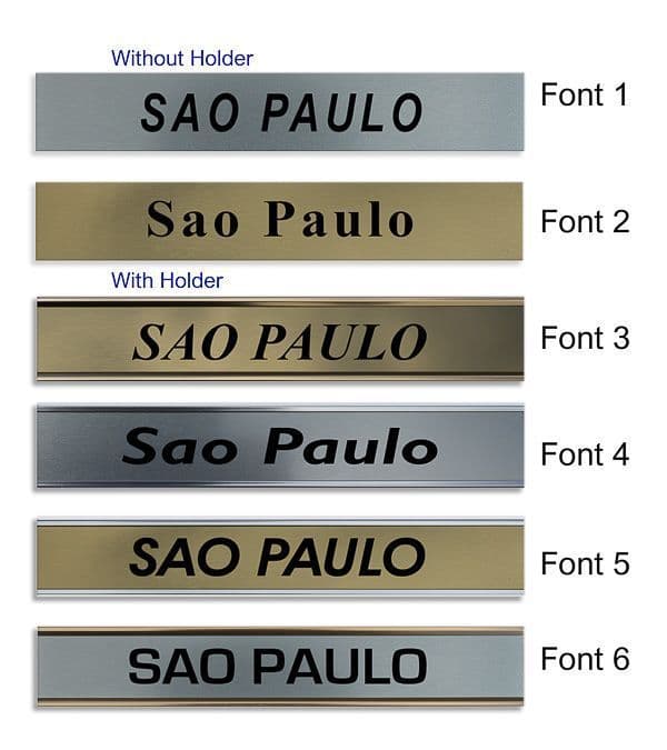 Sao Paulo Clock Name Plate |World Time Zone City Wall clocks Sign custom Plaque