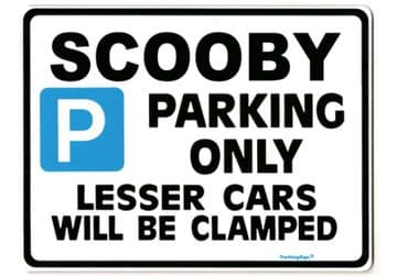SCOOBY Large Metal Sign for Subaru Impreza WRX sti