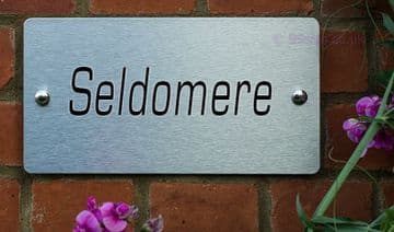 Seldomere -Funny House Name Sign Plaque- Ideal housewarming gift