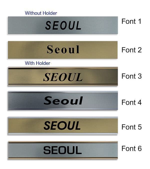Seoul Clock Name Plate |World Time Zone City Wall clocks Sign custom Plaque