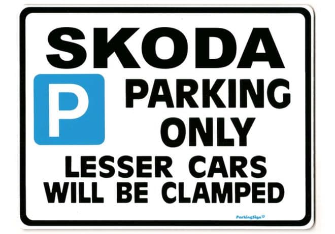 SKODA Large Sign for octavia felicia fabia vrs tdi