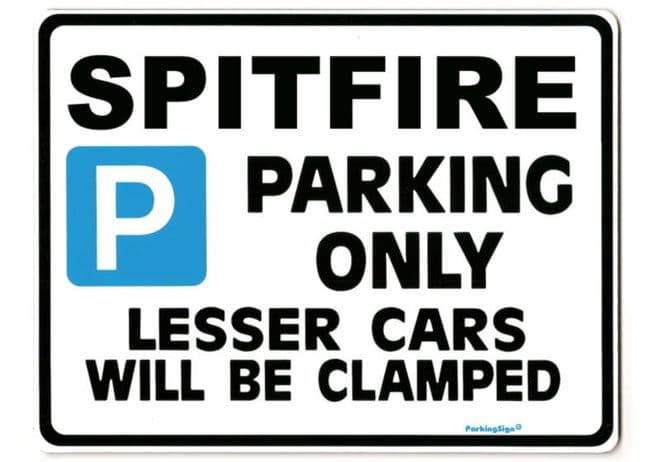 SPITFIRE Large Metal Sign for TRIUMPH 1500 manual Gift