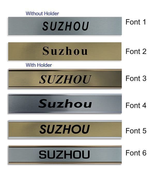 Suzhou Clock Name Plate |World Time Zone City Wall clocks Sign custom Plaque
