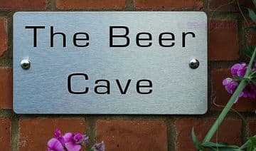 The Beer Cave -Funny House Name Sign Plaque- Ideal housewarming gift