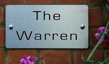 The Warren -Funny House Name Sign Plaque- Ideal housewarming gift