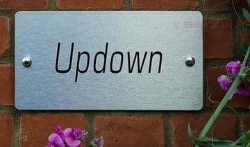 Updown -Funny House Name Sign Plaque- Ideal housewarming gift