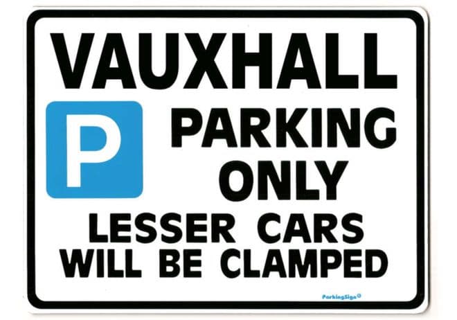 VAUXHALL Large Sign for ASTRA VECTRA CORSA sri dti ls