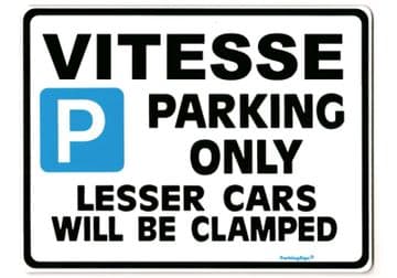VITESSE Large ParkingSign For TRIUMPH 2000 mk i ii 1600