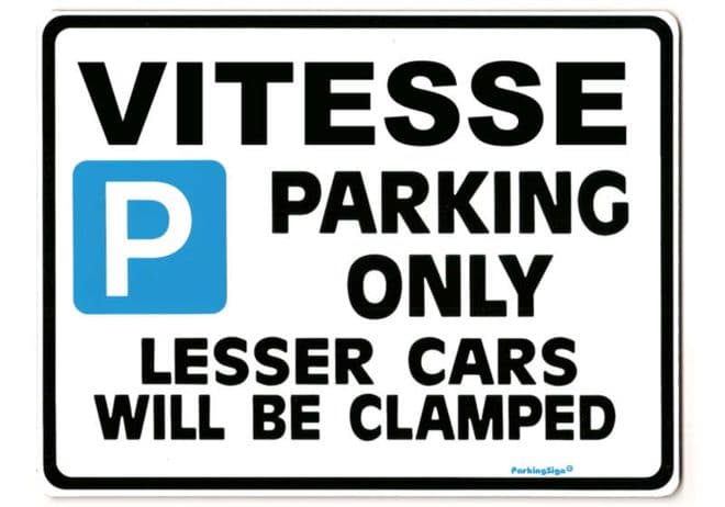 VITESSE Large ParkingSign For TRIUMPH 2000 mk i ii 1600